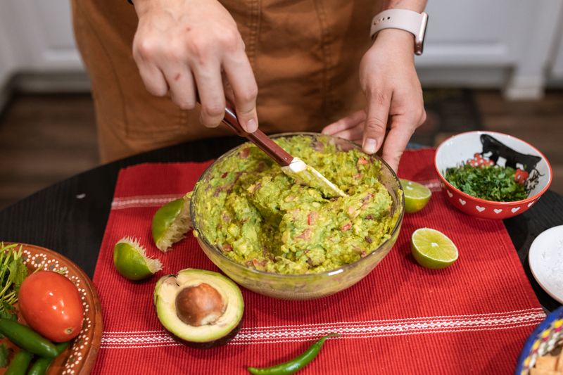 Fresh guacamole with chips at Chuys
