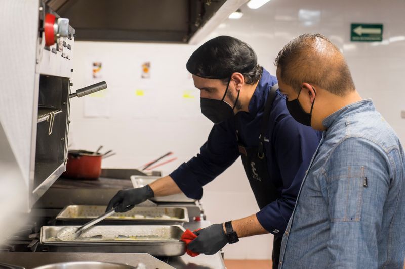 Chuys kitchen team preparing fresh dishes
